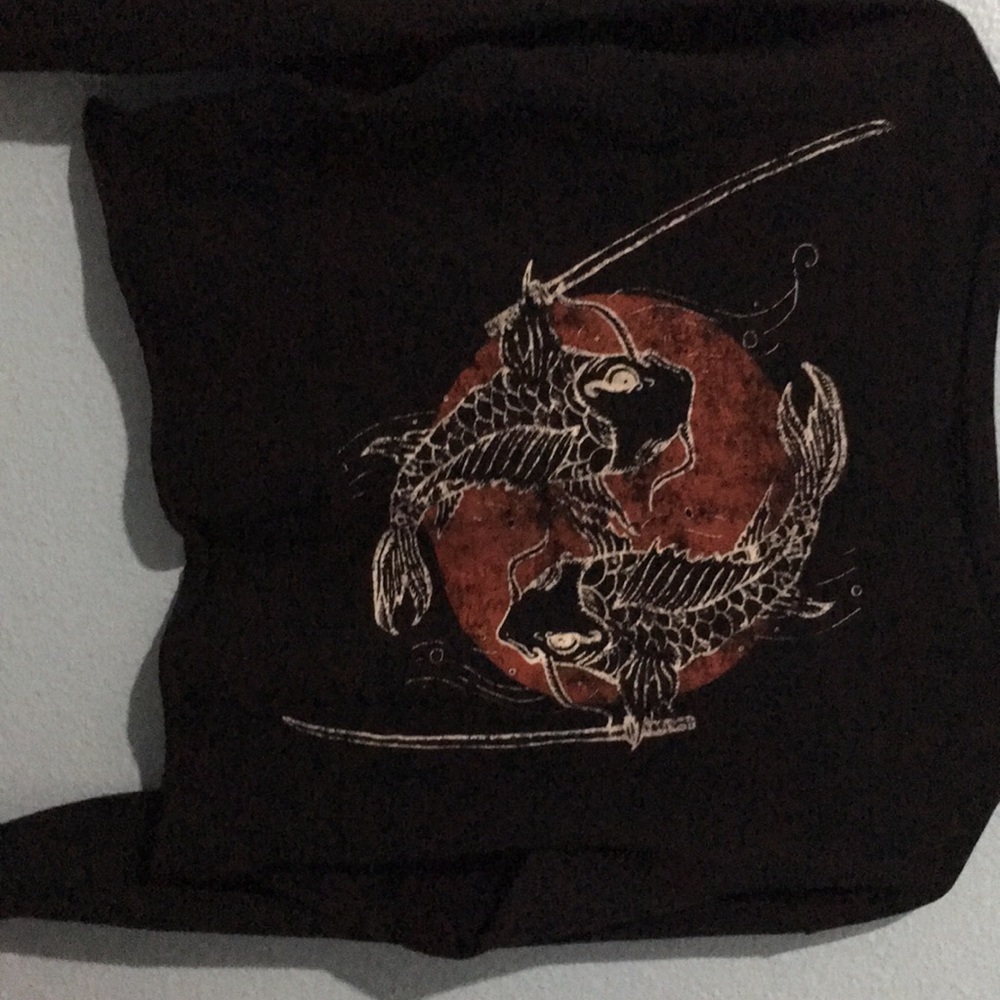 “Take Me To Tokyo” Koi Fish Long-Sleeved Crop-Top